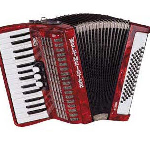 Rubin-II-60/30-RD Rubin Аккордеон 30/60/II/3, красный, с ремнями и чехлом, Weltmeister