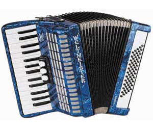 Rubin-II-60/30-BL Rubin Аккордеон 30/60/II/3, синий, с ремнями и чехлом, Weltmeister