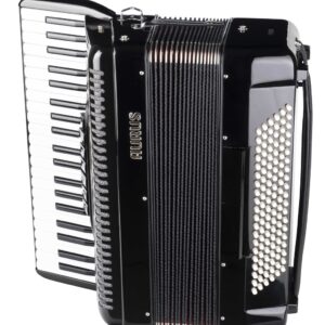 JH2008D-BLACK Аккордеон 41/120/7+2, черный, с футляром, Aurus