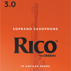 RIA1030 Rico Трости для саксофона сопрано, размер 3.0, 10шт, Rico