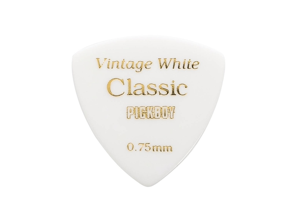 GP-04W/075 Celluloid Vintage Classic White Медиаторы 50шт, толщина 0.75мм, Pickboy
