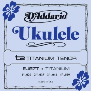 EJ87T Titanium Комплект струн для укулеле тенор, D'Addario