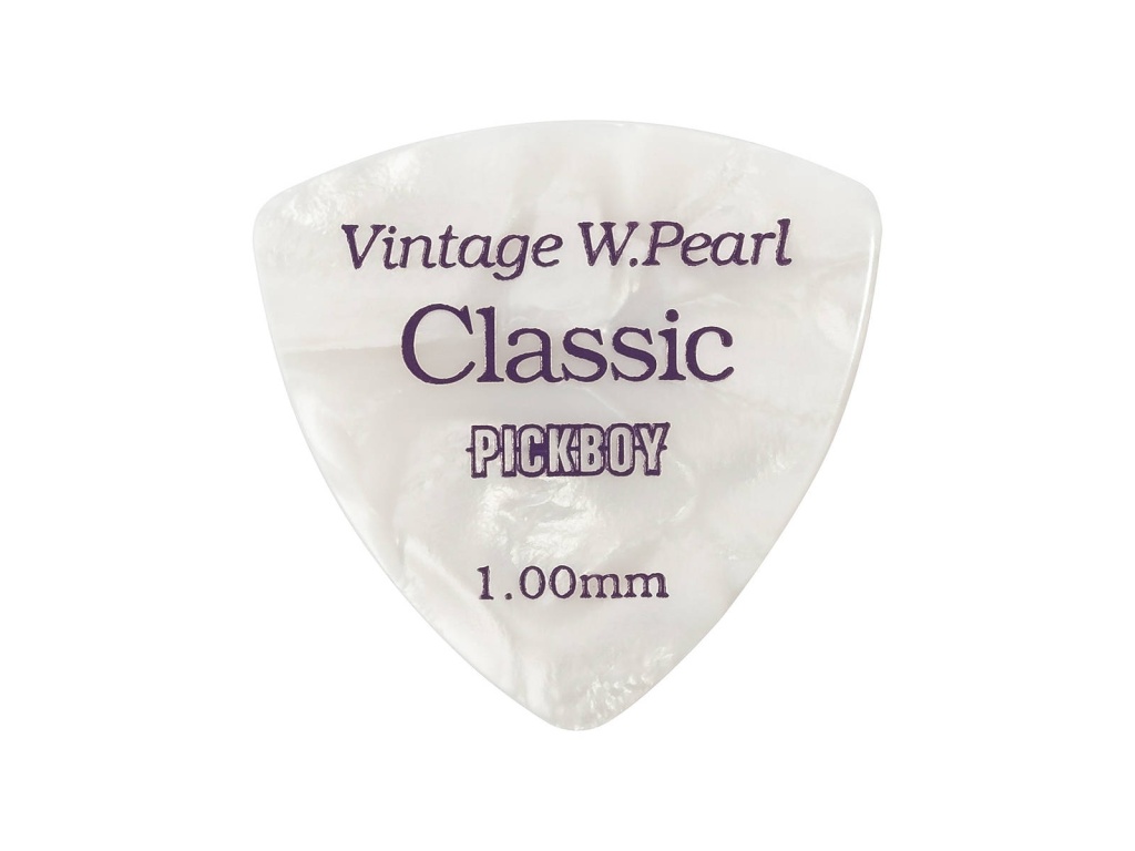 GP-24/100 Celluloid Vintage Classic White Pearl Медиаторы 50шт, толщина 1.0мм, Pickboy