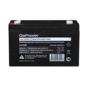 00-00015322 LA-6120 Аккумулятор cвинцово-кислотный 6В, GoPower