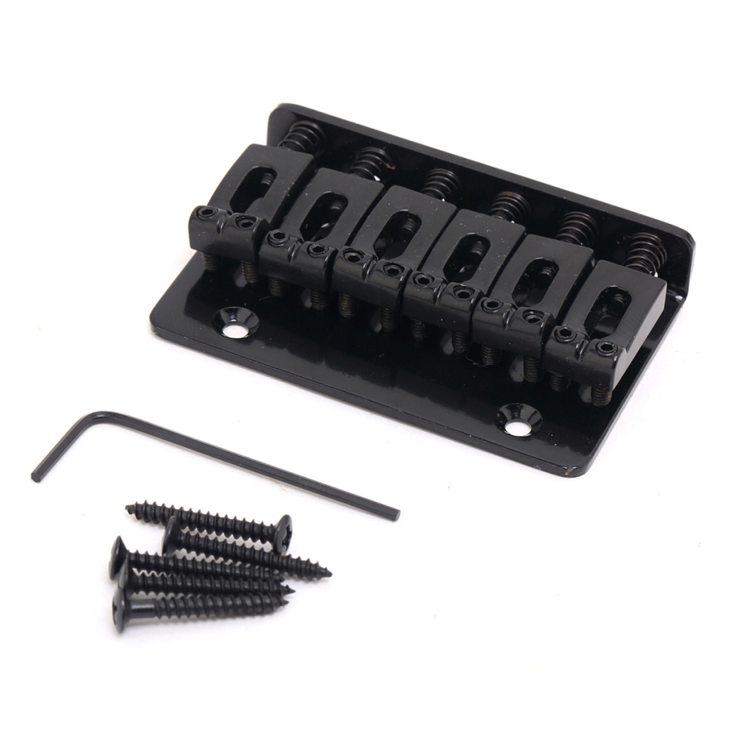 M207BK Фиксированный бридж для электрогитары, черный, Musiclily