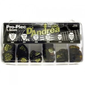 PRO6 PRO PLEC Коробка медиаторов, 144шт, толщина 1.5мм, 6 форм, D'Andrea