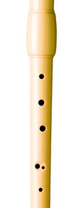 B9576 Melody Блокфлейта Фа-альт, 3 части, материал - пластик, германская система, Hohner