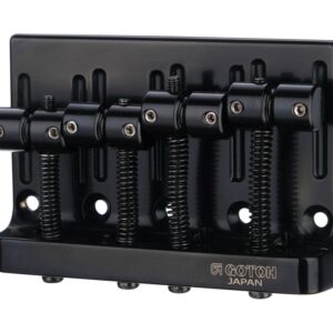 201B-4-B Бридж (струнодержатель) для бас-гитары, черный, Gotoh