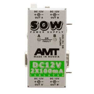PSDC12-2 SOW PS-2 Модуль питания DC-12V 2x100mA, AMT Electronics
