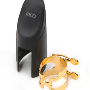 HTS1G H-LIGATURE Лигатура с колпачком для саксофона-тенор, позолоченная RICO