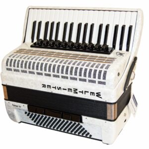 Topas-IV-96/37-WH Topas IV Аккордеон 37/96/IV/11/5, белый, с ремнями и чехлом, Weltmeister