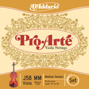 J58-MM PROARTE Комплект струн для альта D`Addario