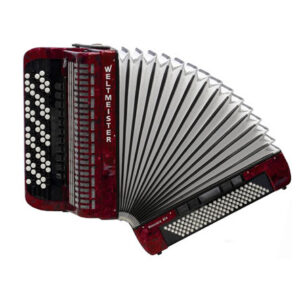Romance874-IV-120/87-RD Romance 874 Аккордеон кнопочный 87/120/IV/11/5, красный, Weltmeister
