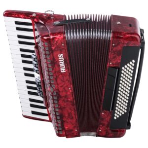JH2006-RED Аккордеон 37/80/7/2, красный, с футляром, Aurus