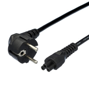 00-00024056 Кабель питания евровилка CEE 7/7-IEC 320 C5 1.8м ПВХ, 0.75мм, черный, GoPower
