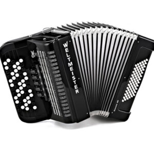 Romance603-III-72/60-BK Romance 603 Аккордеон кнопочный 60/72/III/5, черный, Weltmeister