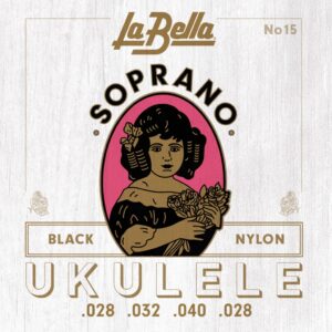 15-BLACK Комплект струн для укулеле La Bella