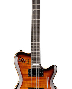024131 LGXT Cognac Burst Flame AAA Электрогитара, с чехлом, Godin