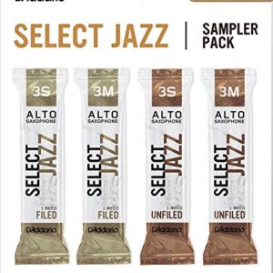 DSJ-J3S Select Jazz Набор тростей для саксофона альт, размер 3S-3M, 4шт, Rico