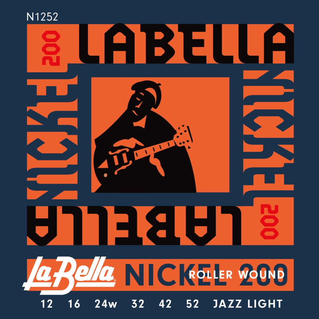 N1252 Nickel 200 Roller Wound Комплект струн для электрогитары 012-052 La Bella