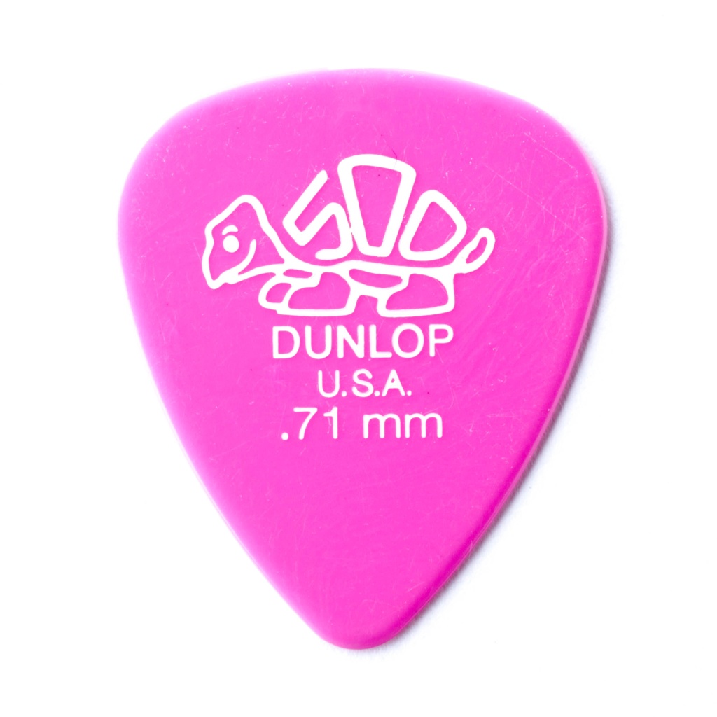 41R.71 Delrin 500 Медиаторы, 72шт, толщина 0,71мм, Dunlop