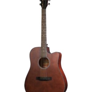ZD-83CM-BR Гитара акустическая, с вырезом, коричневая, Foix